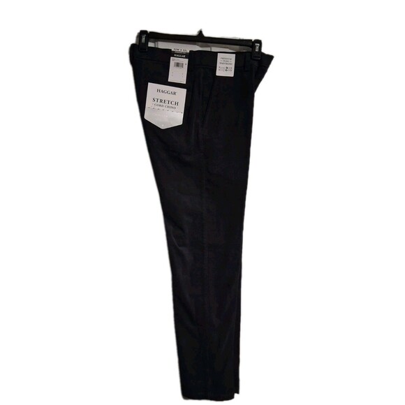NWT Men's Haggar Straight Fit Corduroy Stretch Chino Pants Size 32x32 Dusk Blue - Picture 1 of 9